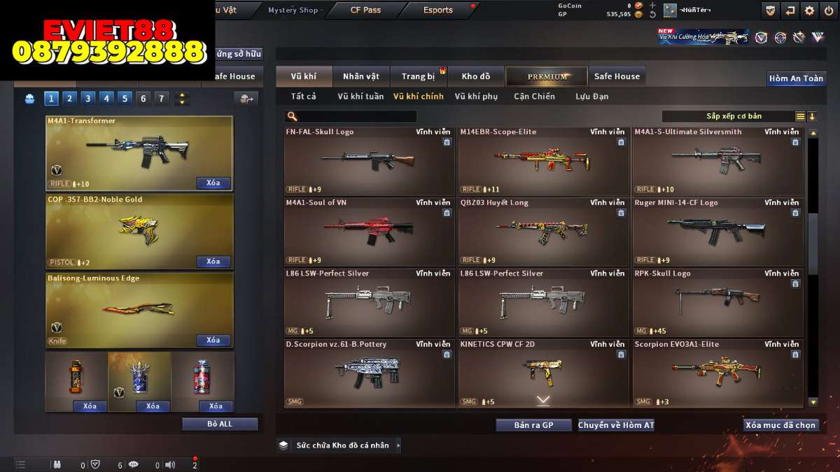 shop acc cf uy tin gia re